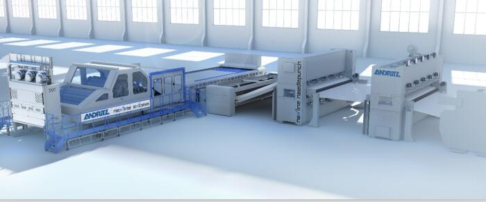 安德里茨用于土工布生產(chǎn)的neXline針刺生產(chǎn)線圖片